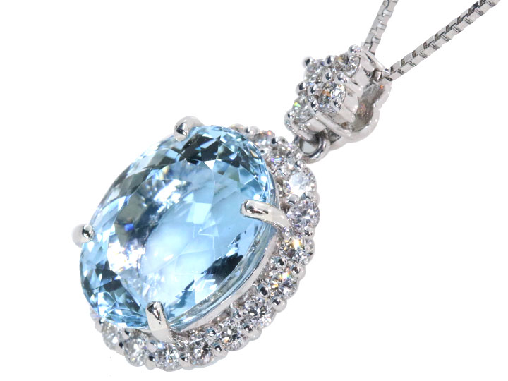 楽天市場】アクアマリン 5.44カラット ダイヤモンド 0.60カラット