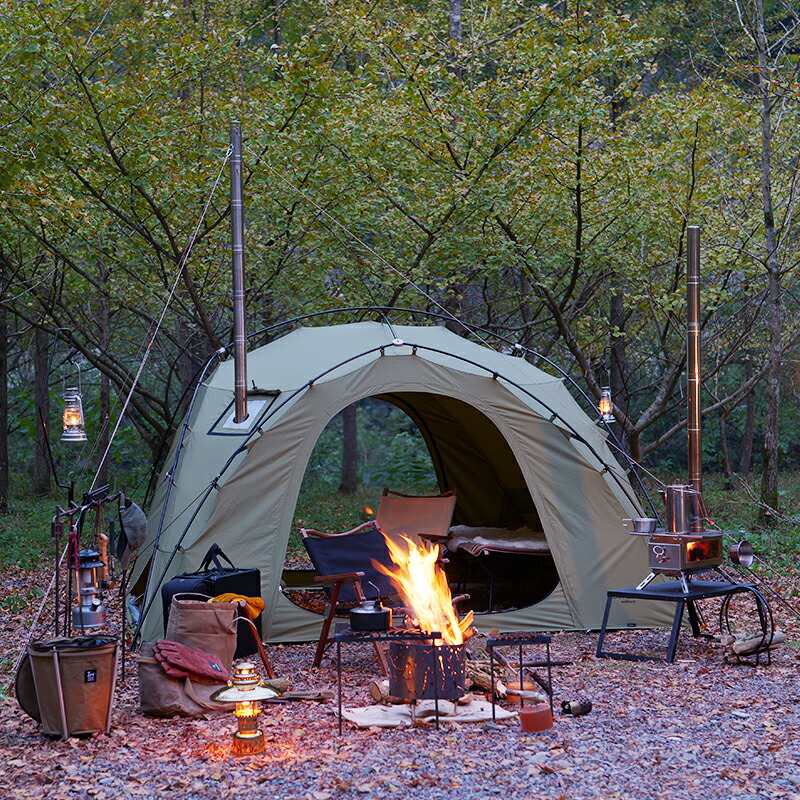 楽天市場】Soomloom ダブルY字型ポールテント VIKING 焚き火 煙突穴