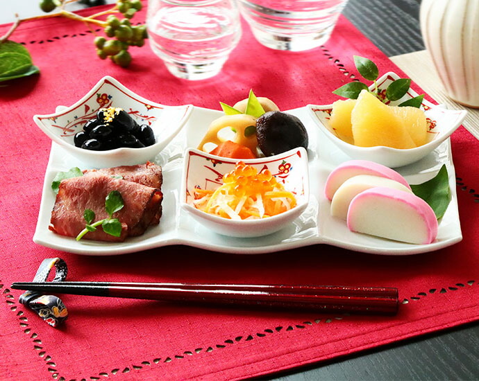 楽天市場】【4個set】赤絵 みやび 小付鉢 7.5×7.5×高3.1cm 60g 豆小鉢