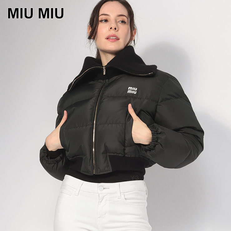 楽天市場】ミュウミュウ ダウンジャケット MIU MIU レディース ニット