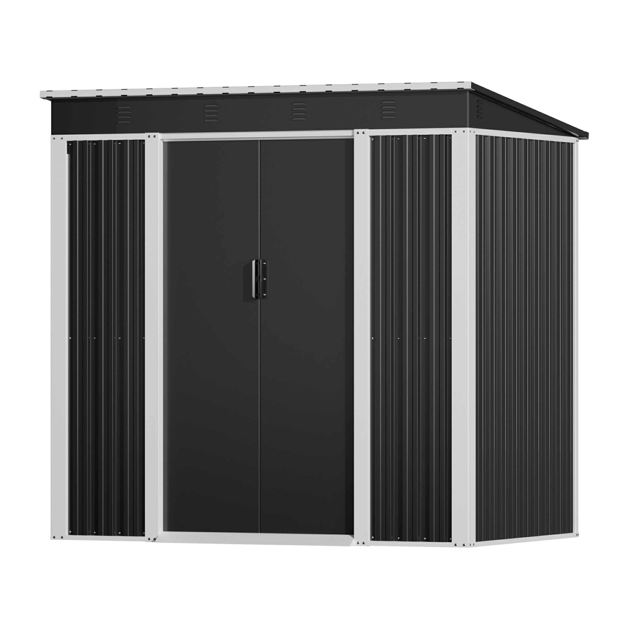 楽天市場】物置 屋外 スチール 倉庫 戸外収納庫 幅192*奥行き125*高185