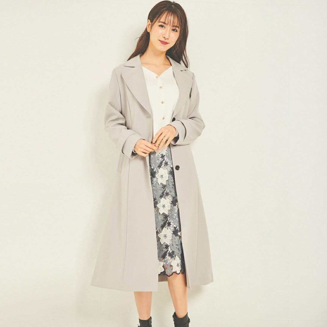 楽天市場】バックプリーツチェスターコート／レッセパッセ（LAISSE