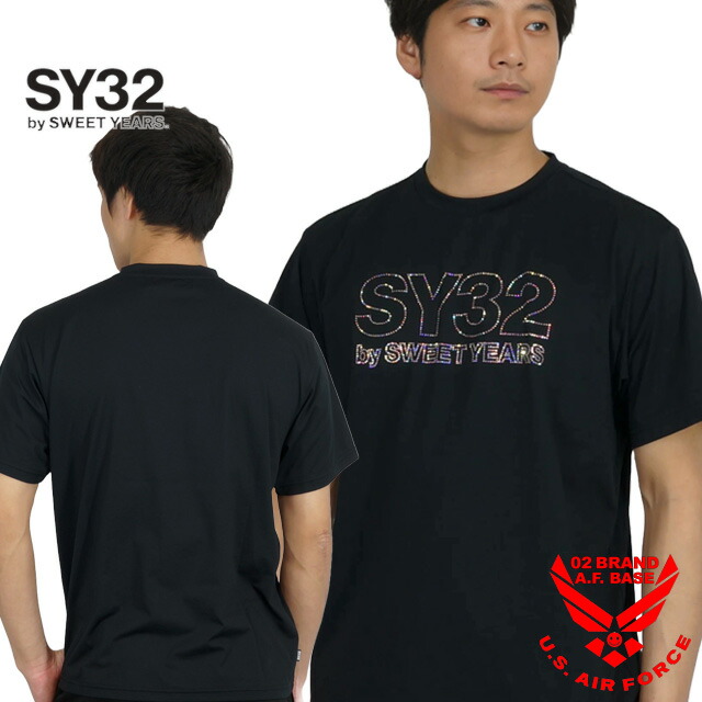 楽天市場】SY32 ラインストーンロゴ 半袖Tシャツ メンズ 新作2025年