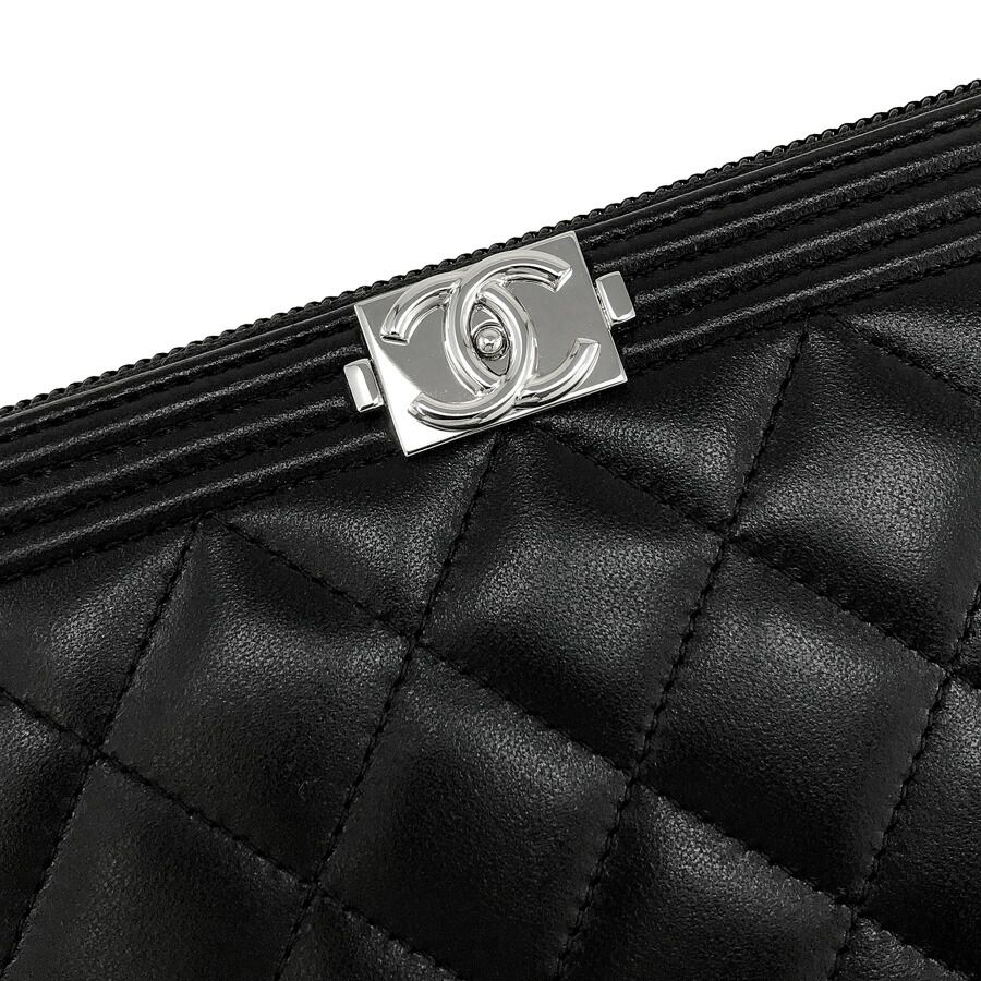 楽天市場】シャネル 長財布 CHANEL ボーイシャネル ラウンドファスナー