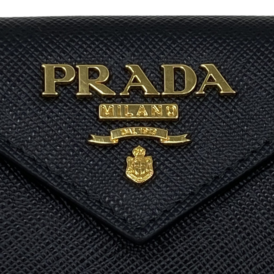 楽天市場】プラダ PRADA 財布 三つ折り ミニ財布 サフィアーノメタル