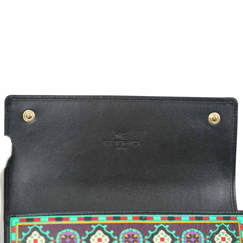 楽天市場】エトロ ETRO 長財布 2つ折り カーフレザー Wallet Multi