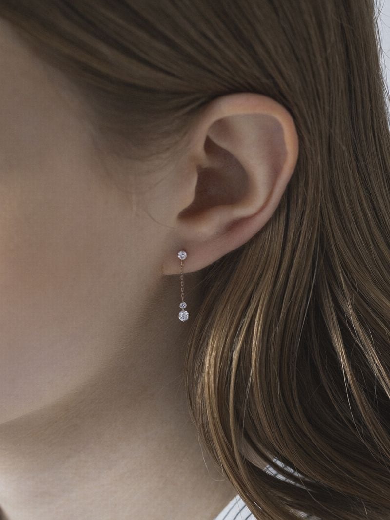 楽天市場】K10ピンクゴールドピアス 4℃ ヨンドシー アクセサリー