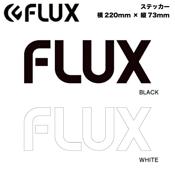 楽天市場】【FLUX】フラックス LOGO STICKER ロゴステッカー シール