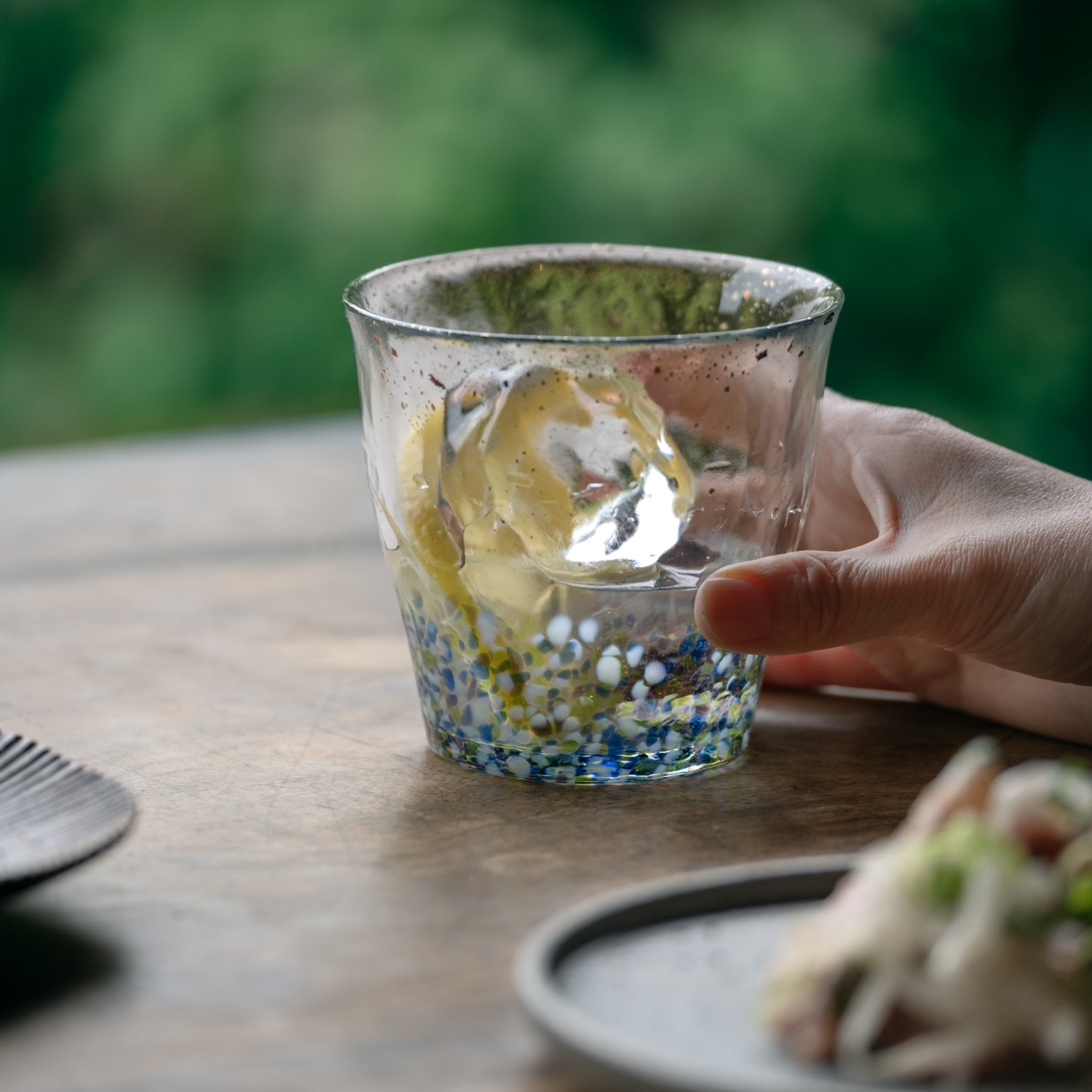 津軽びいどろ 氷華 金彩ロックグラス 雫 | お誕生日プレゼントや父の日