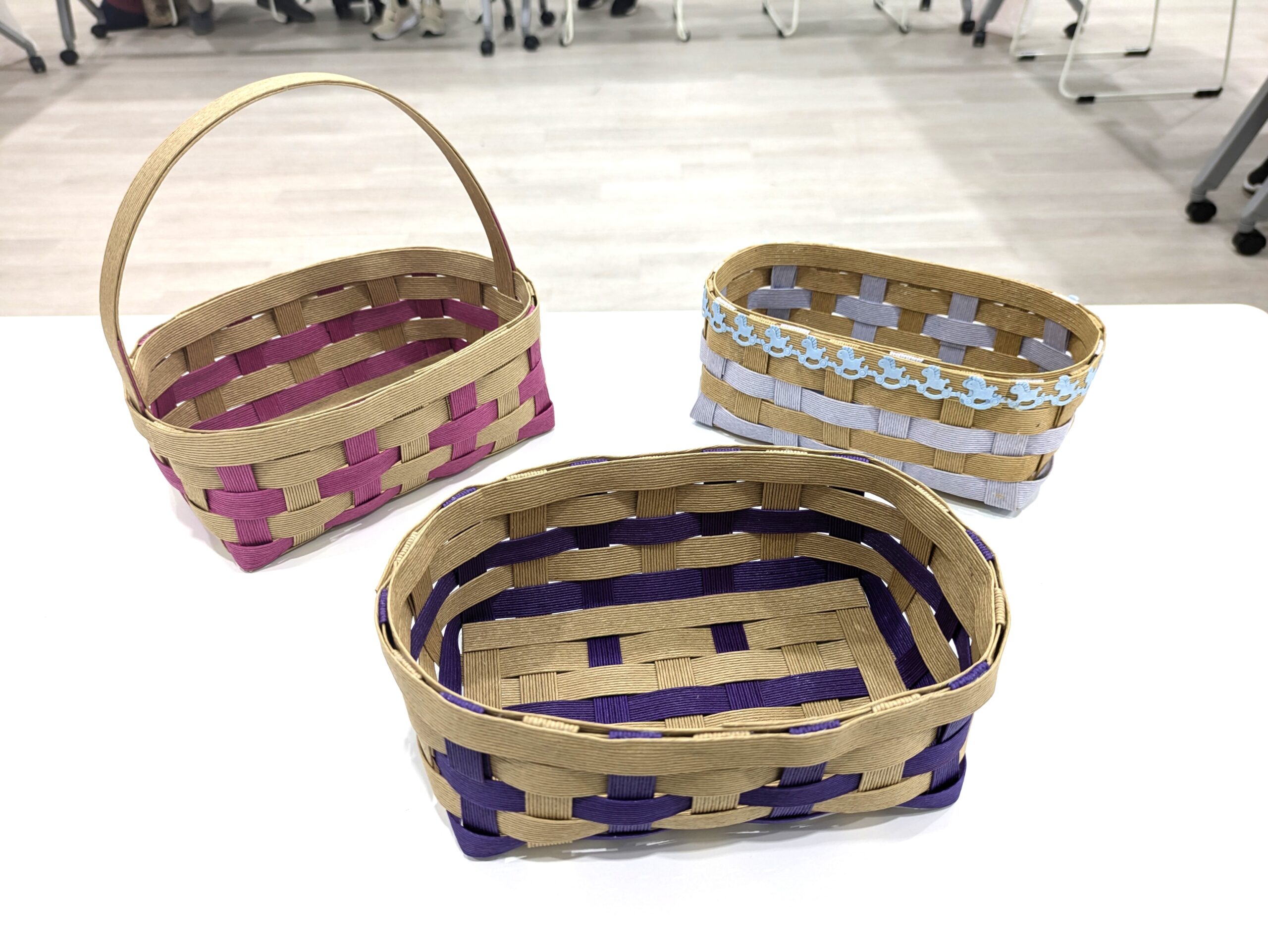 わくわくのたねの会 クラフトバンド小物入れを作ろう