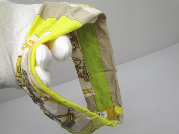 429 エルメス ヘアバンド シルク100％ BRIDES de GALA ヘッドバンド