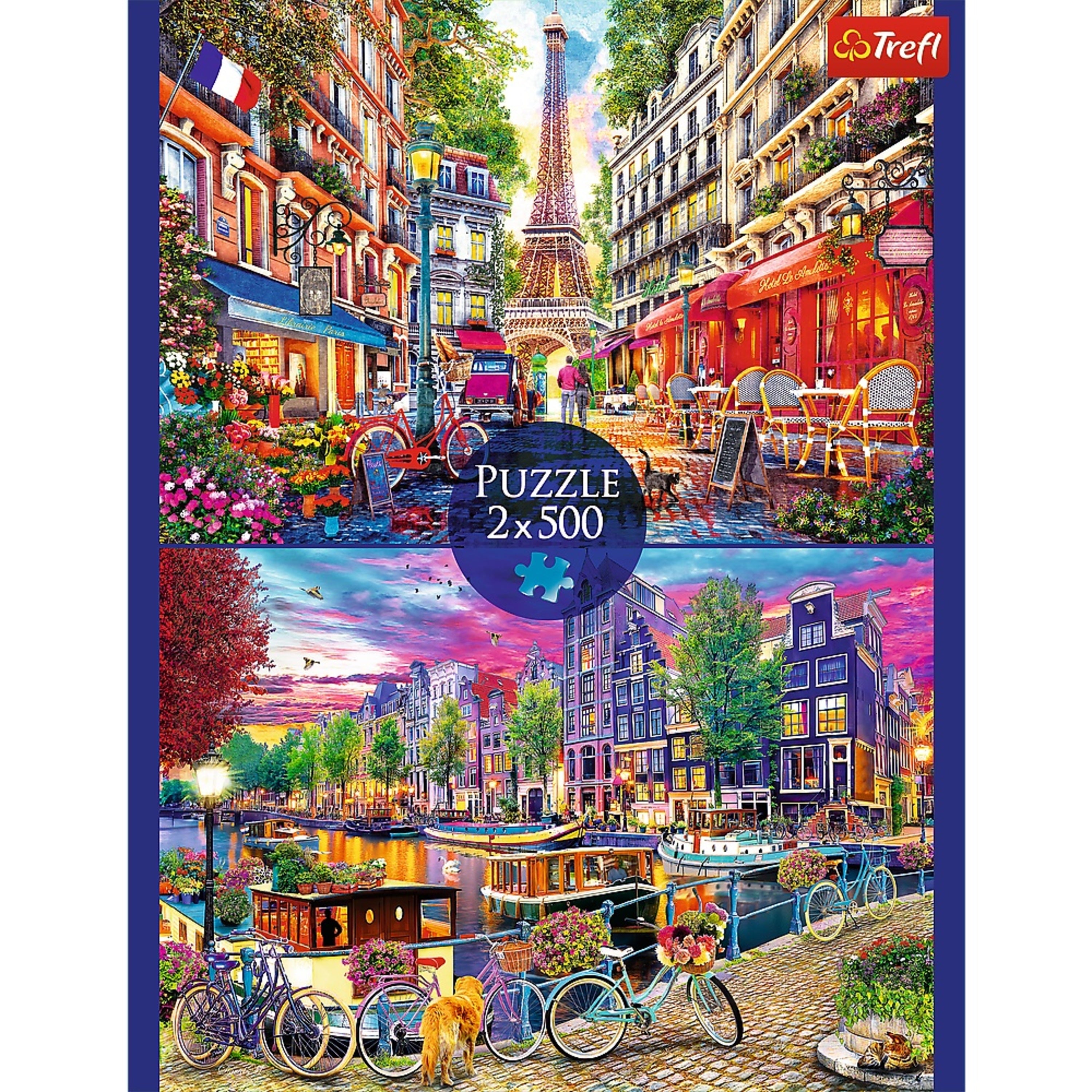 Trefl Red (2) 500 Piece Puzzles - European Capitals – Trefl USA