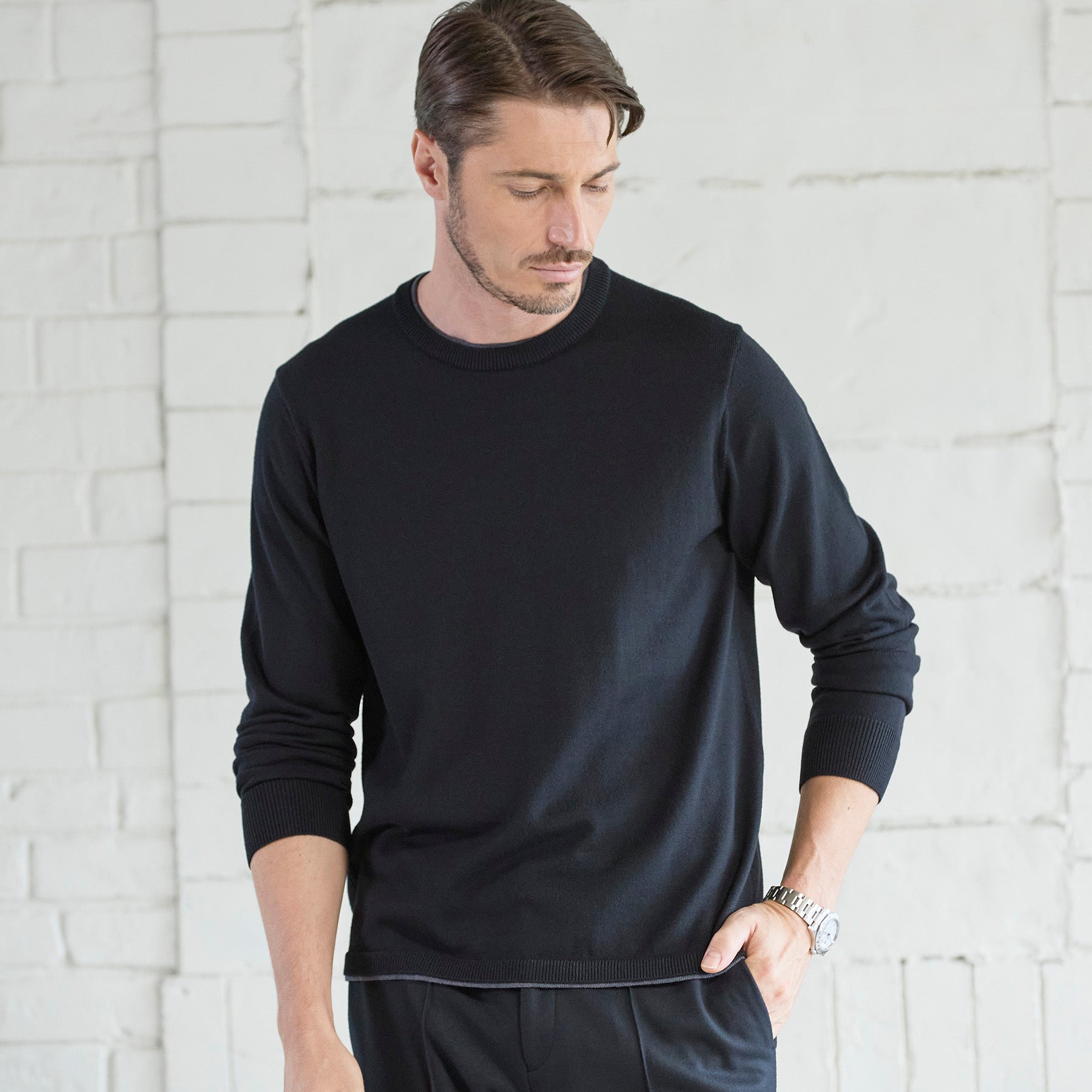 30/70 trenta settanta | tradi：レイヤードリブプルオーバー（＃0731