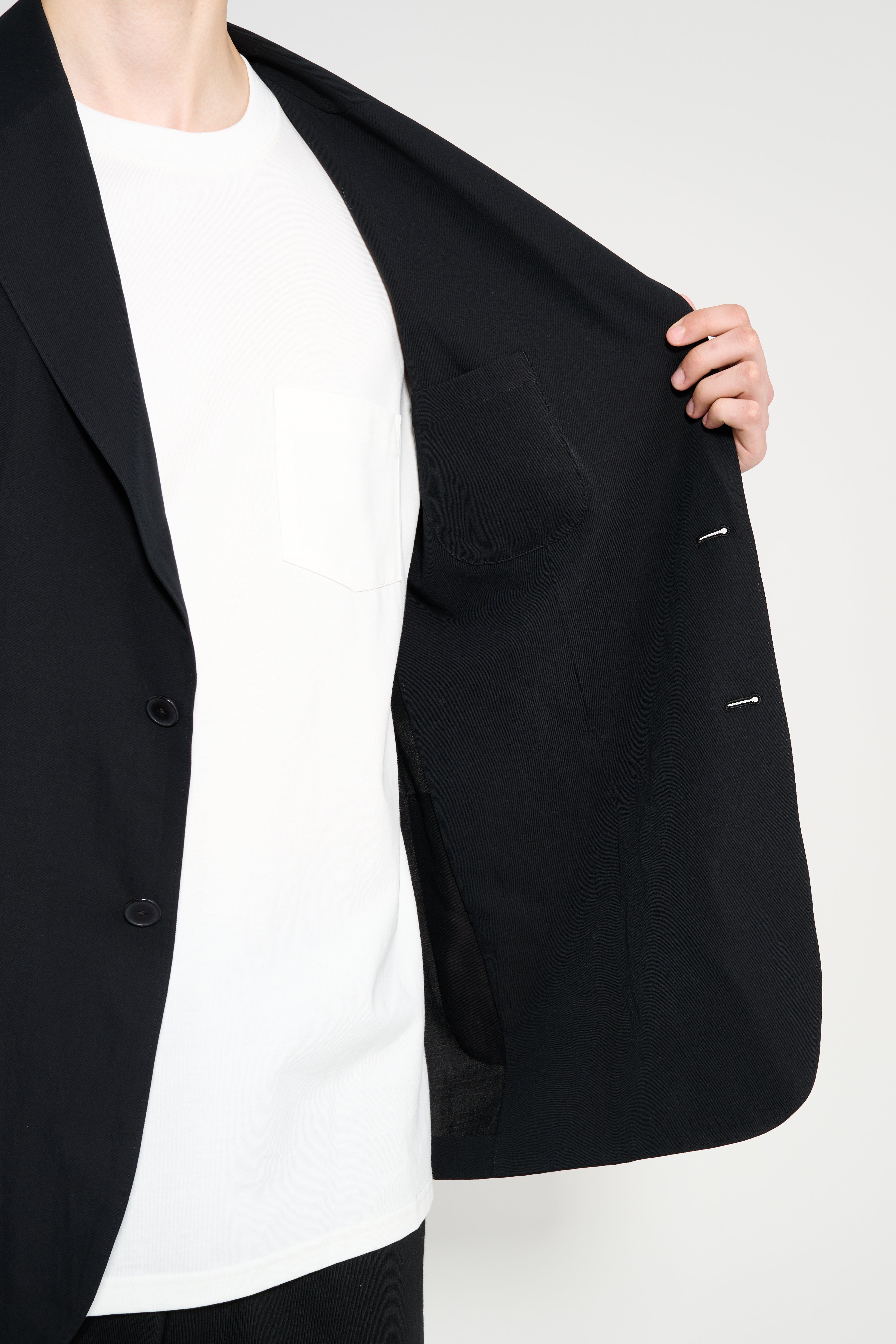 Auralee Light Cotton Wool Viyella Jacket Black – Très Bien