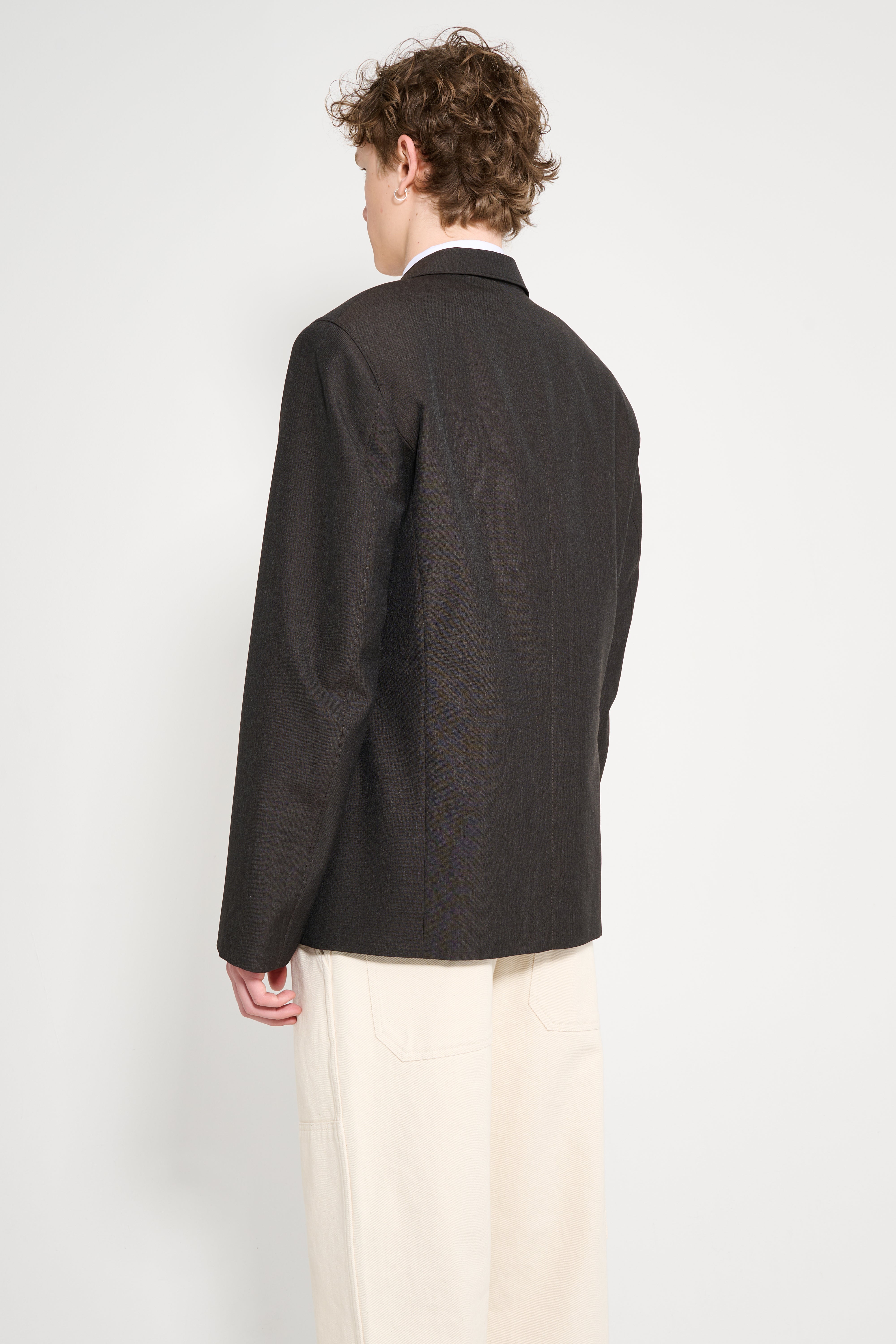 Lemaire Tailored SB Jacket Dark Espresso Melange – Très Bien