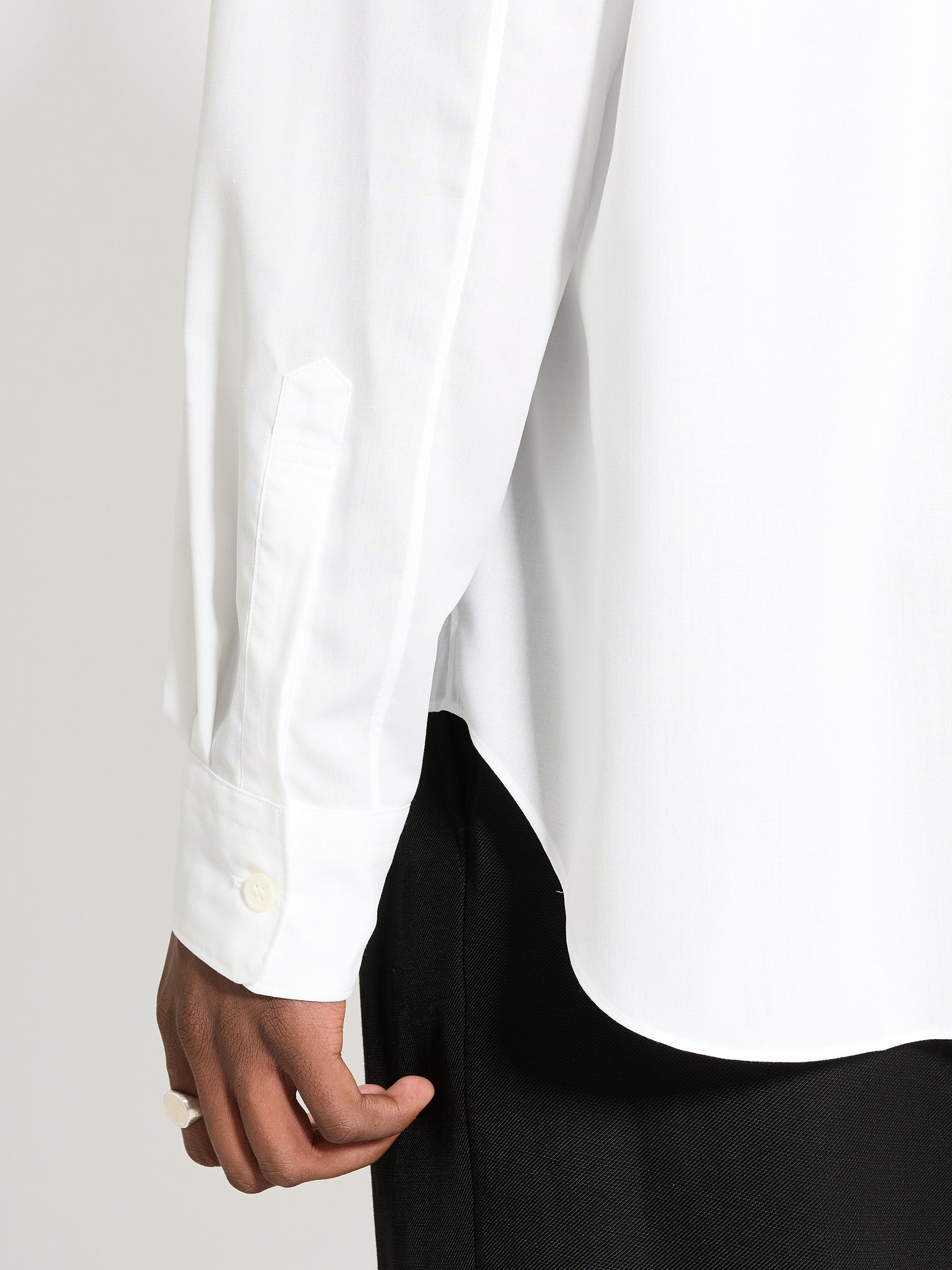 Comme des Garçons Homme Plus Broad Leaf Motif C Shirt White