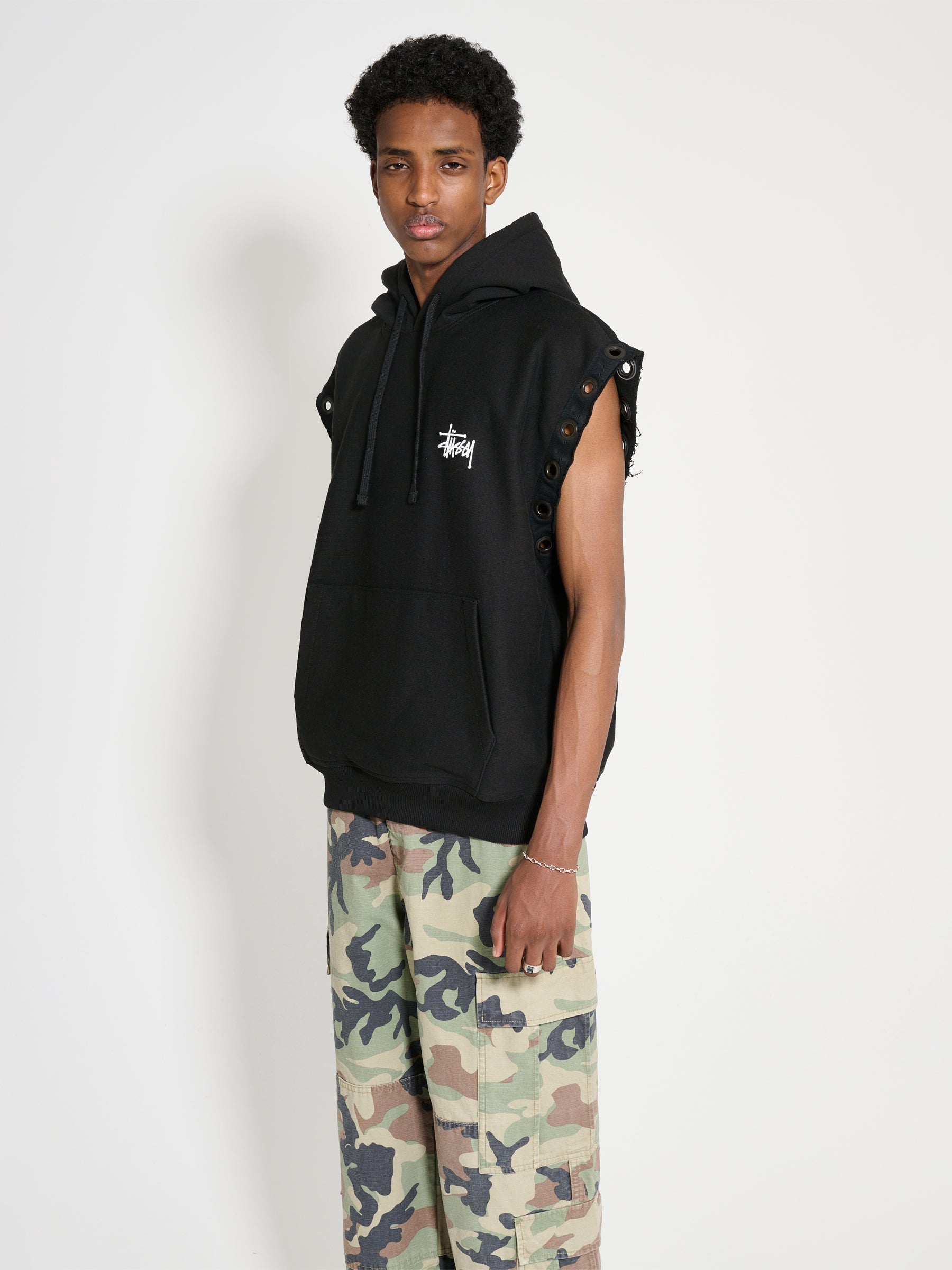 Junya Watanabe MAN x Stüssy Hooded Vest Customized Black – Très Bien