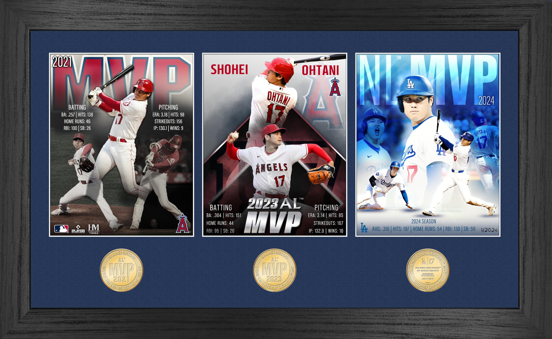 JAL、大谷翔平のMVP受賞記念コイン/フォトミント。3シーズン記念品は