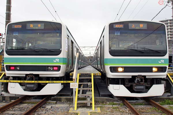 スカ色」帯になる? 常磐線快速電車・成田線用の「E231系」 過去には