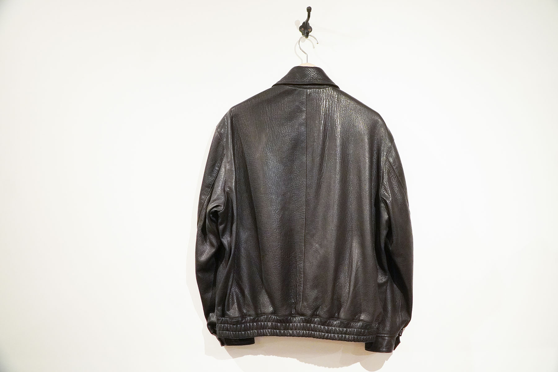 ZIP UP BLOUSON ‐Sheep Shrink leather‐[SEVEN BY SEVEN]