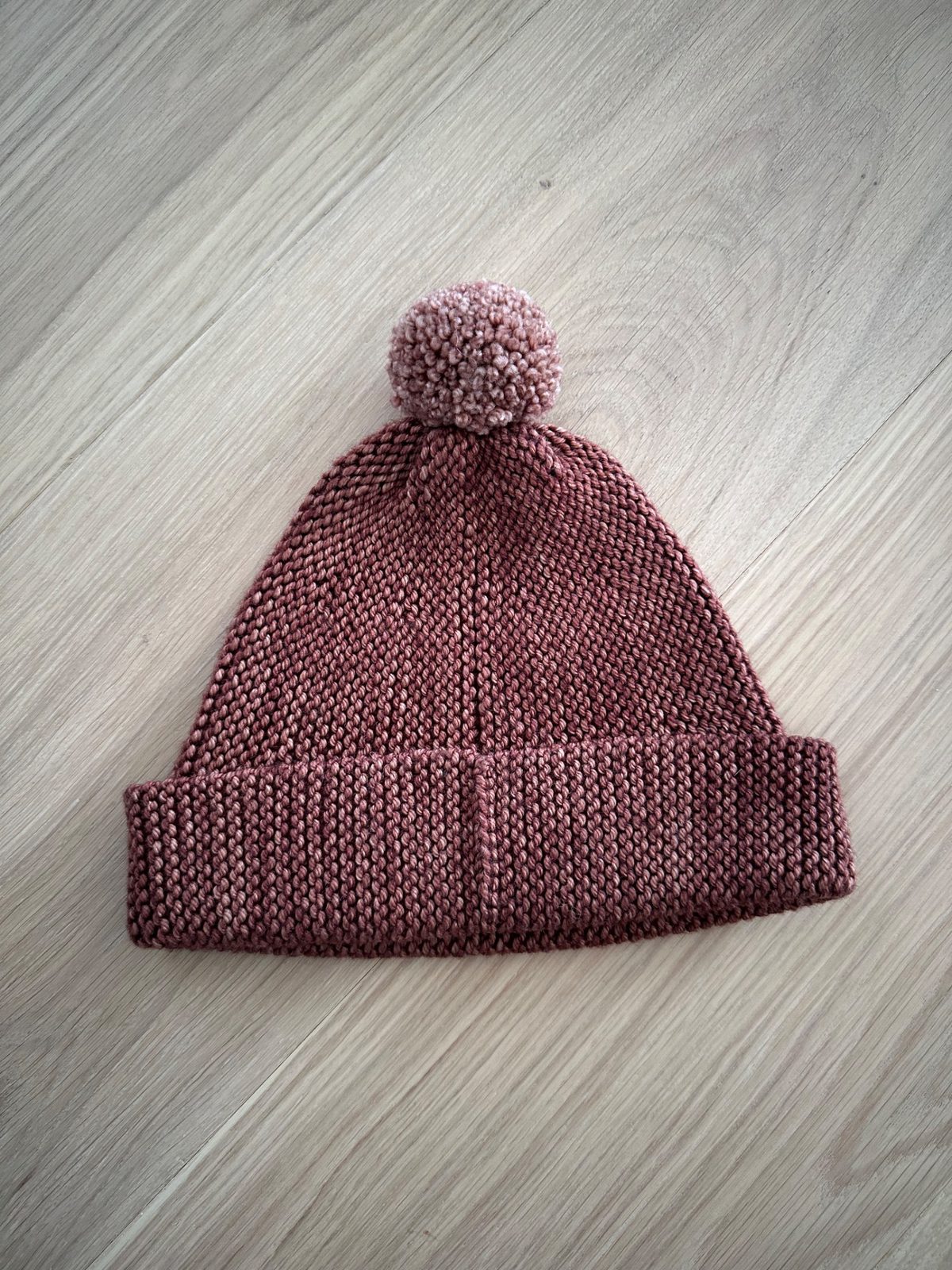 Misha & Puff Wool Chestnut garter pom hat 12/24 flex… | Noihsaf Bazaar