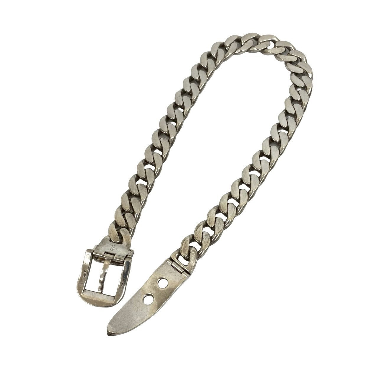 GUCCI Arabesque Cat Head Kihei Belt Necklace – Trip