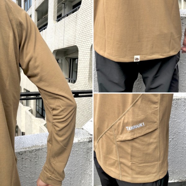 タヌキランニング ベージュ Lサイズ TANNUKI 取り扱いスタート