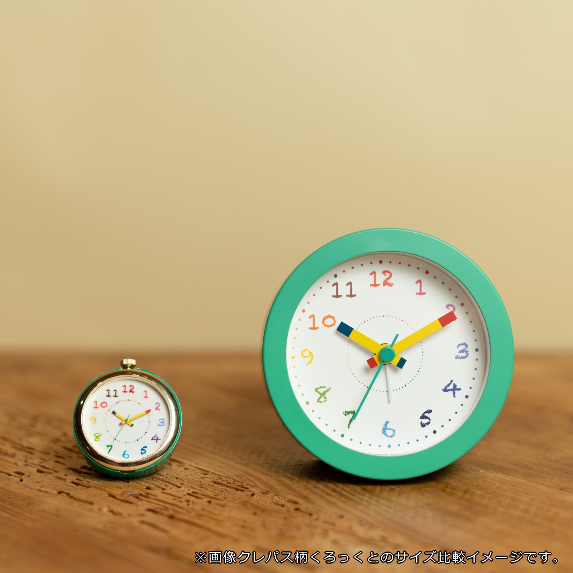 クレパス柄プチくろっく pCNC-01-BGR | クレパス柄プチくろっく