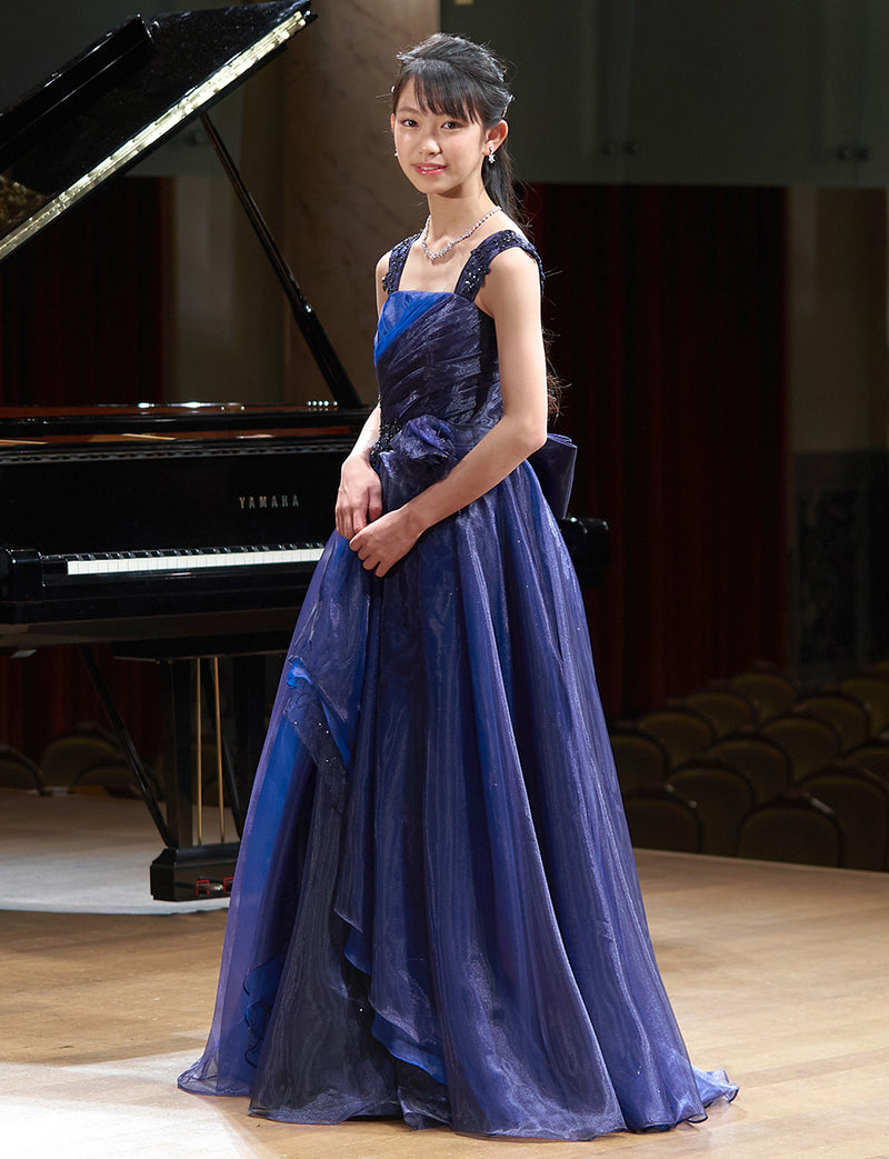 演奏会ドレス ダークネイビー コンクールドレス・発表会にお薦め