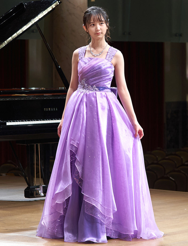 演奏会ドレス ラベンダー コンクールドレス・発表会にお薦めジュニア