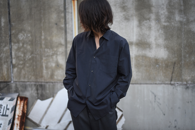 COMOLI -COMOLI Shirt & Band Collar Shirt- | twelve blog