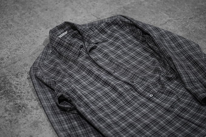 AURALEE -Washable Super Light Wool Check Shirts- | twelve blog