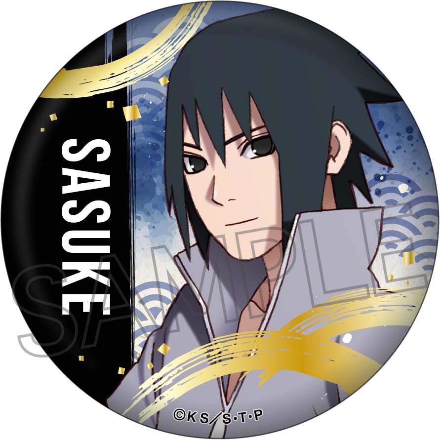 うちは イタチ 絆 NARUTO 箔押し 和紙 缶バッジ J-WORLD NARUTO J