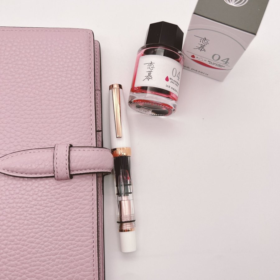 TWSBI DIAMOND Mini White Rose Gold Ⅱ（ツイスビー ダイヤモンドミニ