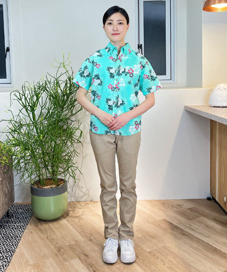 全5色】ボタンダウンアロハシャツ（カジーマ/男女兼用） AZ-56110