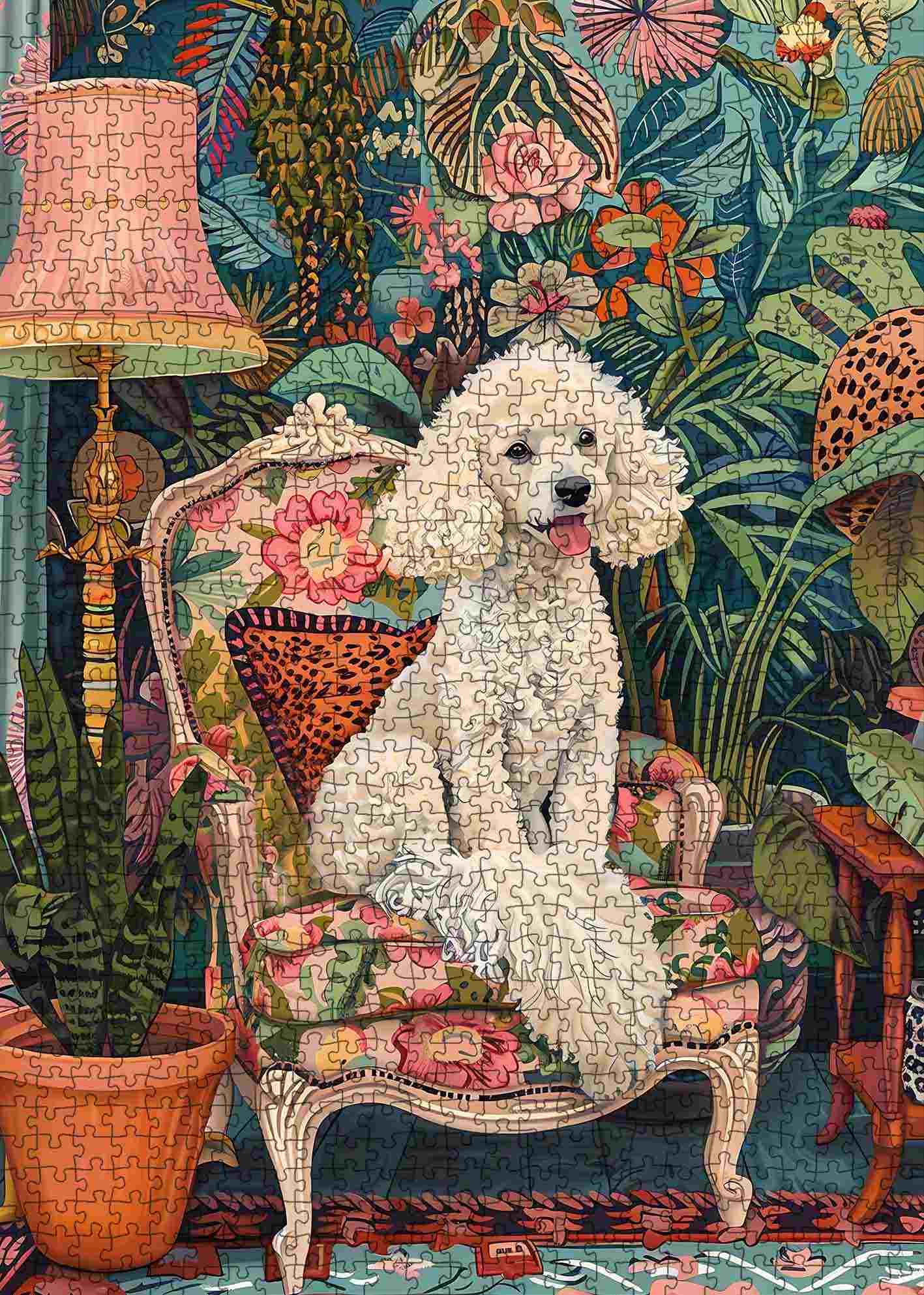 Elegant Poodle Salon Jigsaw Puzzle – Tucocoo