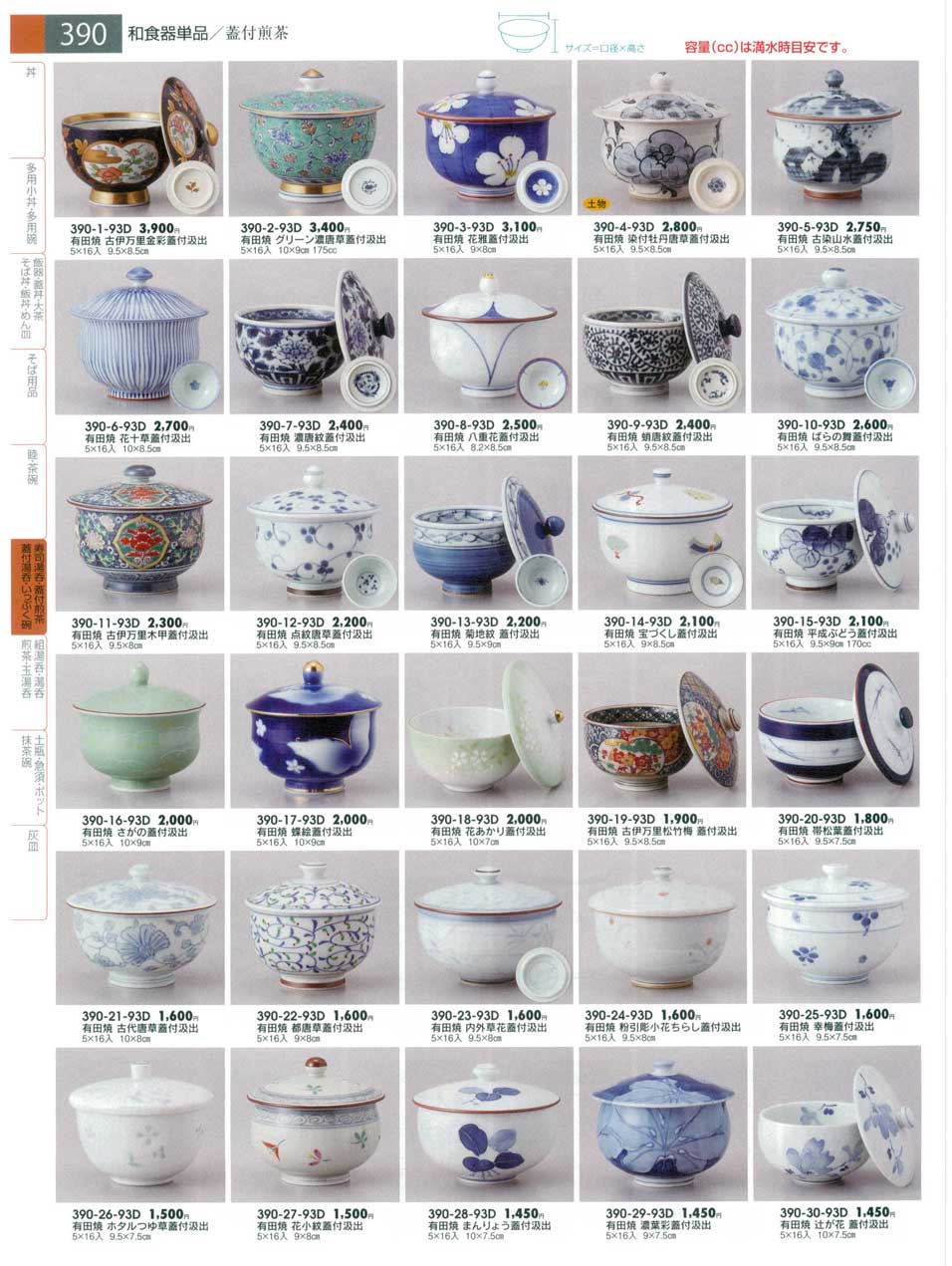 有田焼古染山水蓋付汲出（商品番号390-5-93D）