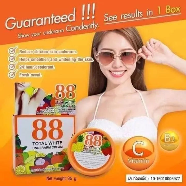 88 Total White Underarm Cream (35g) - 88TWUC | TUZZUT Qatar Online