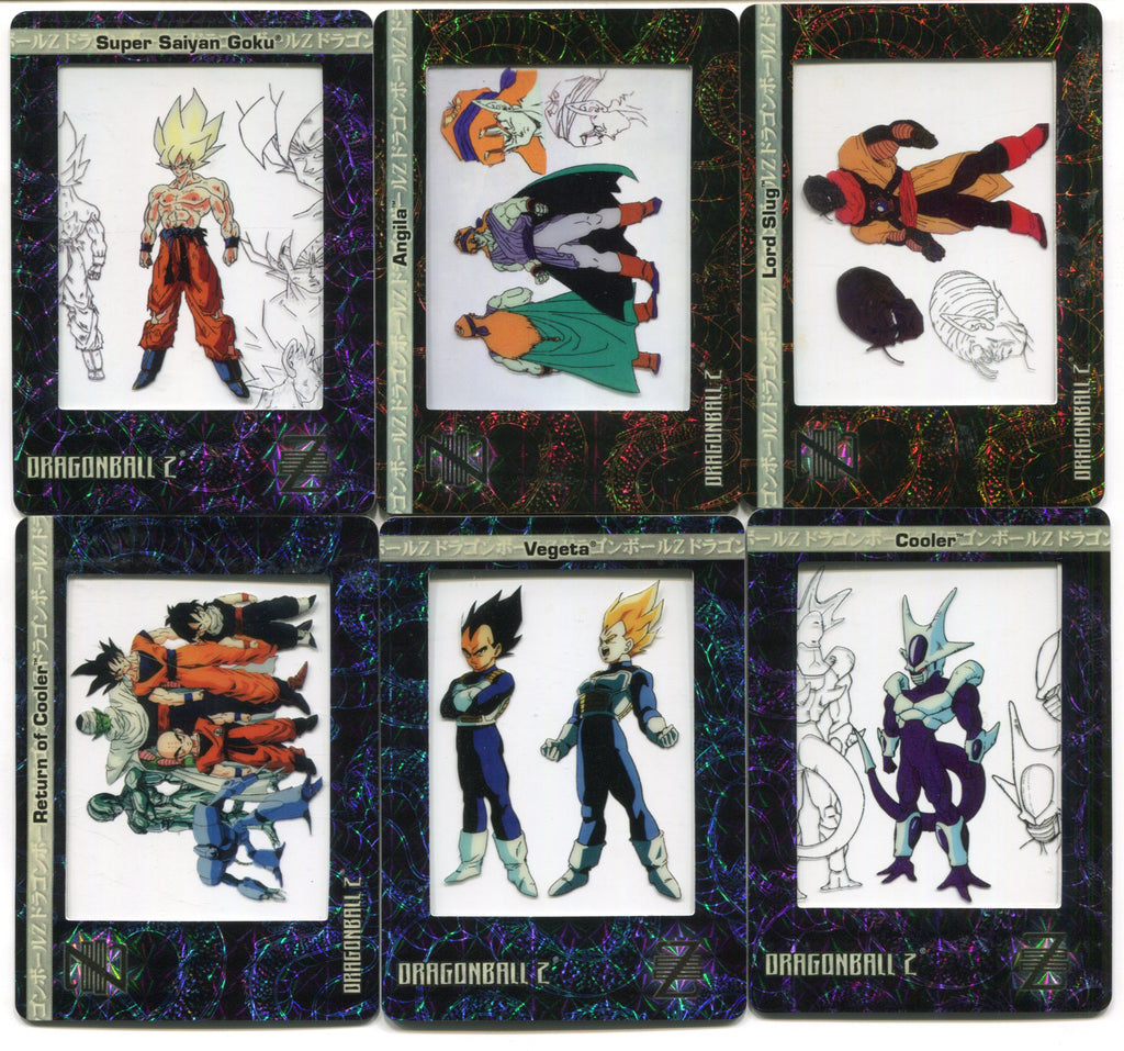 Dragon Ball Z Filmcardz Rare Chase Card Set R1-R6 Artbox 2002