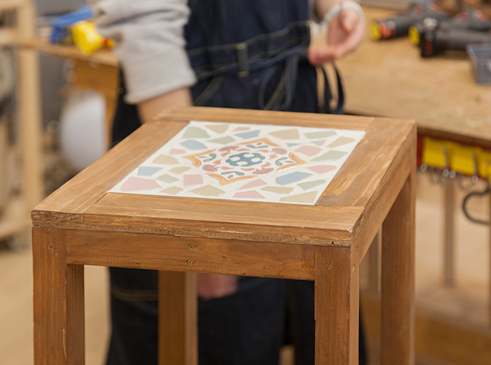 Vol.3 自分好みのタイルをセレクト！タイルのサイドテーブル《前編