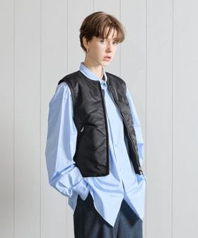 H＞ナイロン ジップベスト
