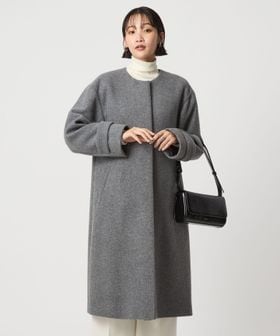 size SHORTあり］SENTDALE WOOL セントデールウール ノーカラー コート