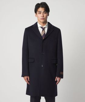 カシミヤブレンド ネイビー チェスターコート＜A DAY IN THE LIFE＞