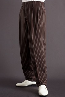 ロッカーズパンツ販売店舗｜ストライプ ブラウン #0260| ダンサー