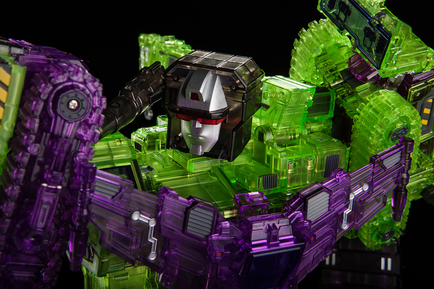 Toyworld TW-C07C Constructor Devastator Clear Version Full Set of