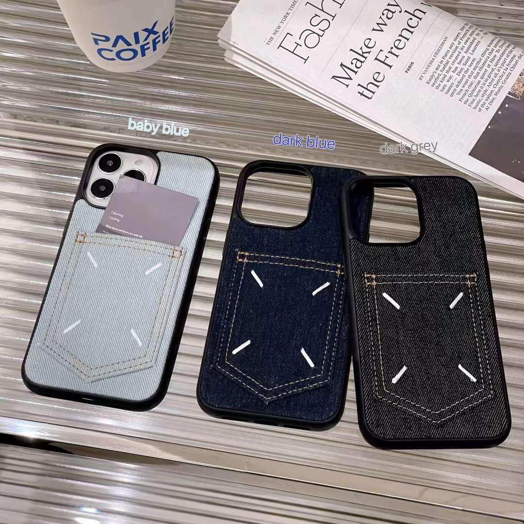 マルジェラ iPhone15 Pro/14 Proケース デニム風 Margiela iPhone15