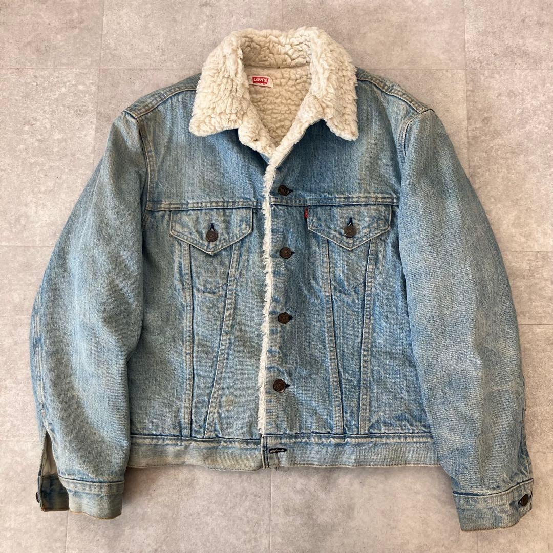70s vintage Levi's denim boa trucker jacket
