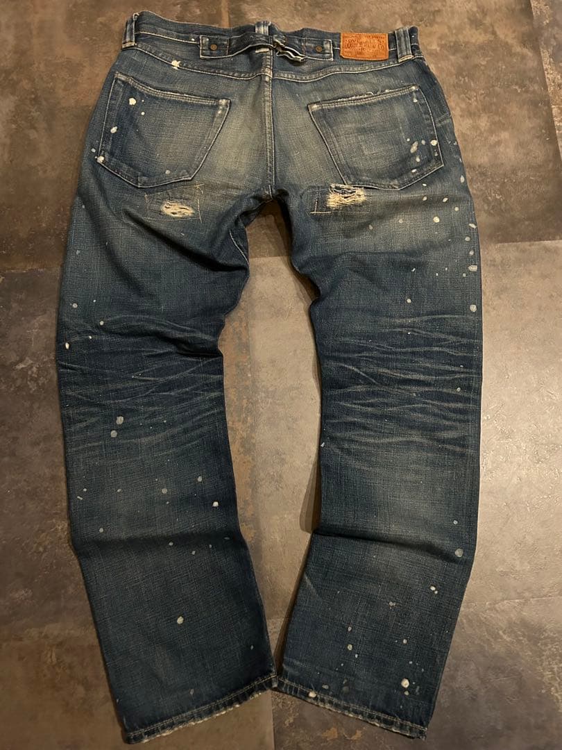 RRL LIMITED EDITION STENCIL DAMAGE DENIM
