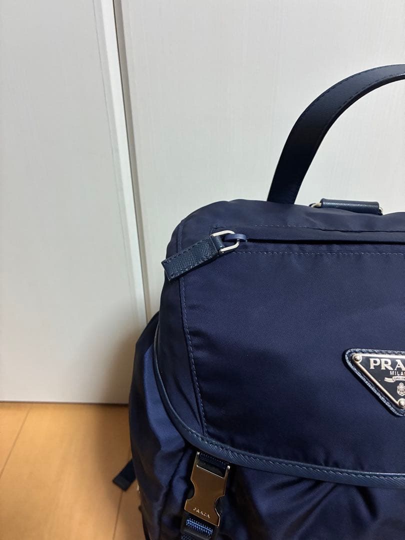 Prada 2015 VELA BALTICO Backpack BZ0039 Navy