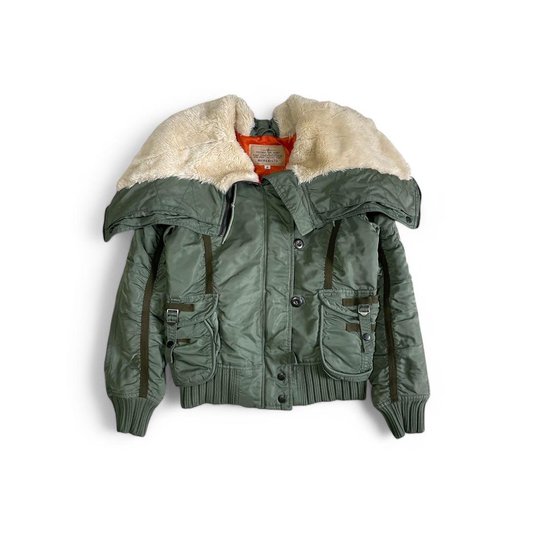 Y2K gu archive N-2B flight jacket fur S